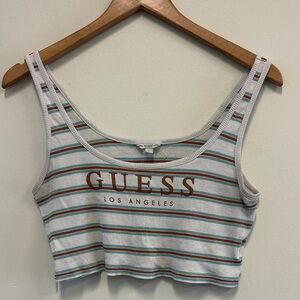 GUESS Multicolor Striped Crop Top